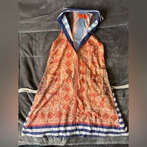 Clover Canyon Dress Womens Small Multicolor Floral Sheath Sleeveless / Racerback